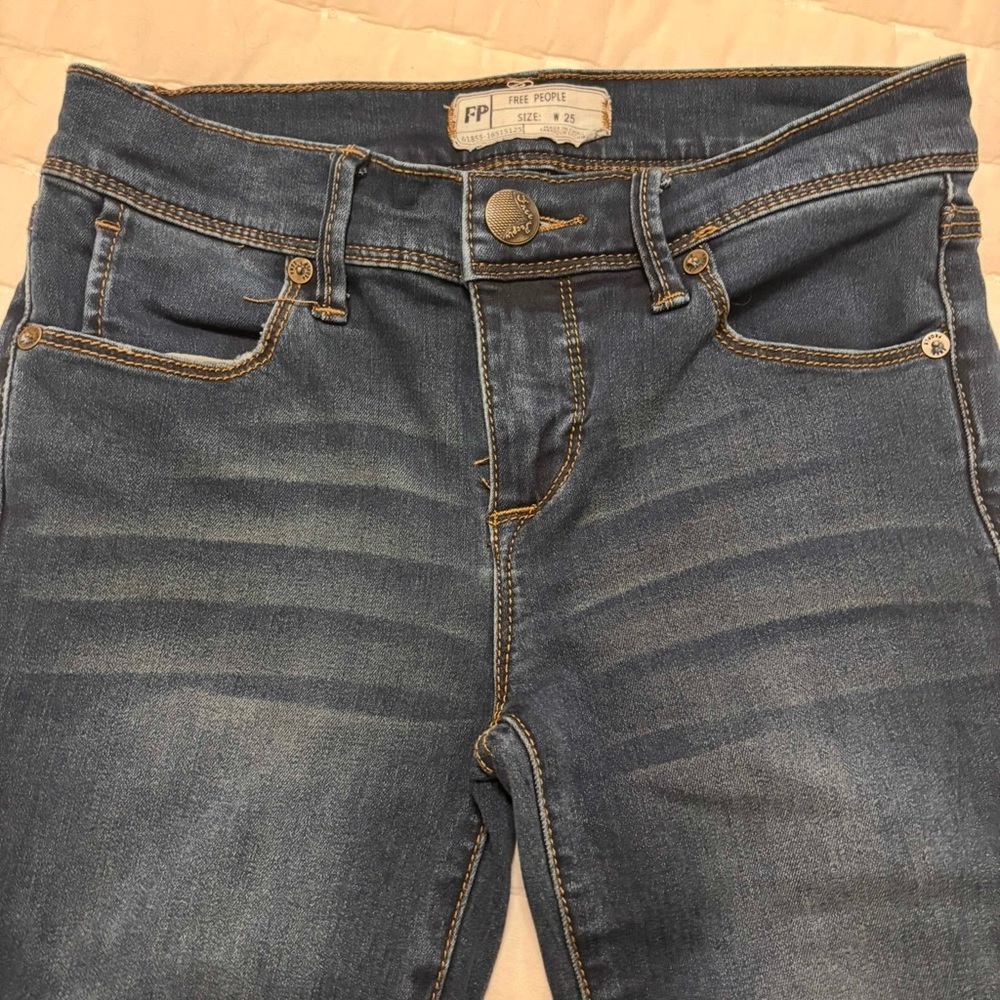 Free People Women's Skinny Jeans - Blue